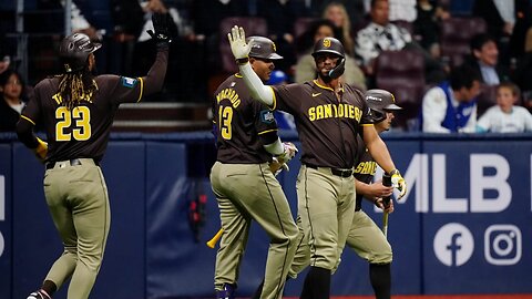 Padres bring home five runs in the 1st inning