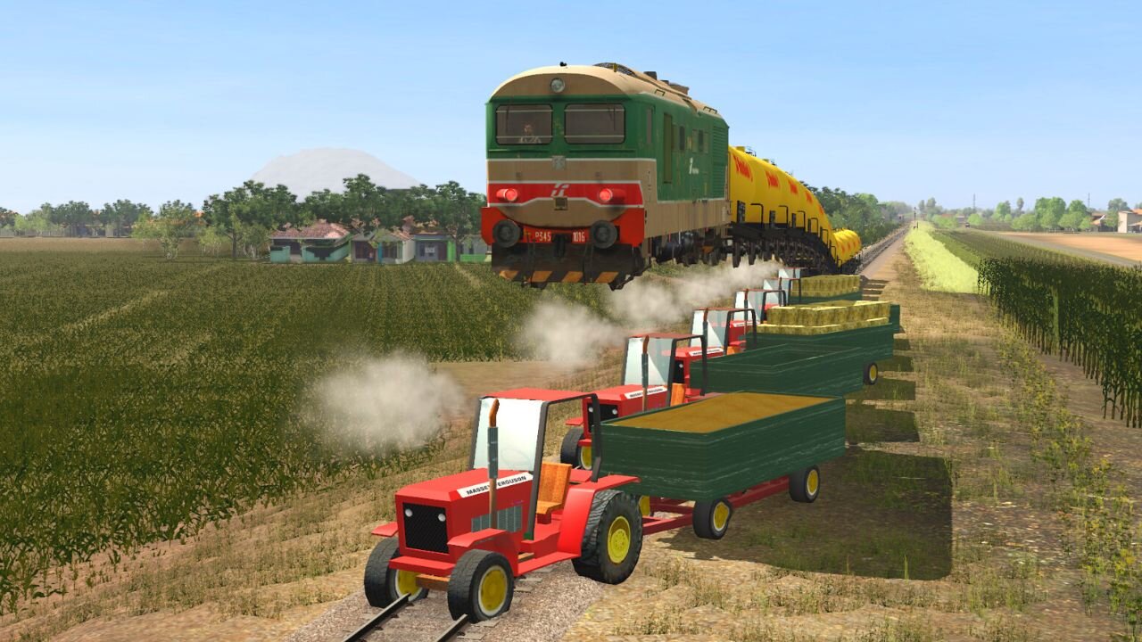 Train Jump Tracktor - Train Simulator