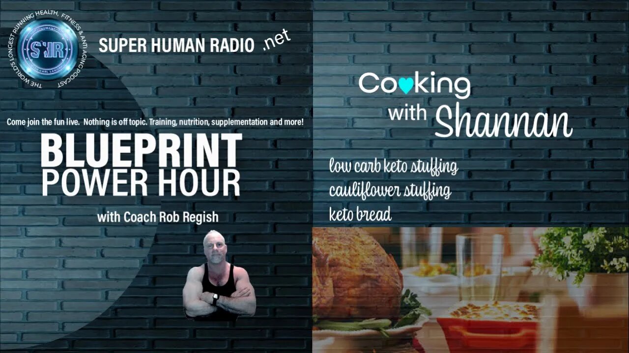 The BluerPrint Power Hour + Cooking With Shannan: Low-Carb Guilt-free Turkey Stuffing