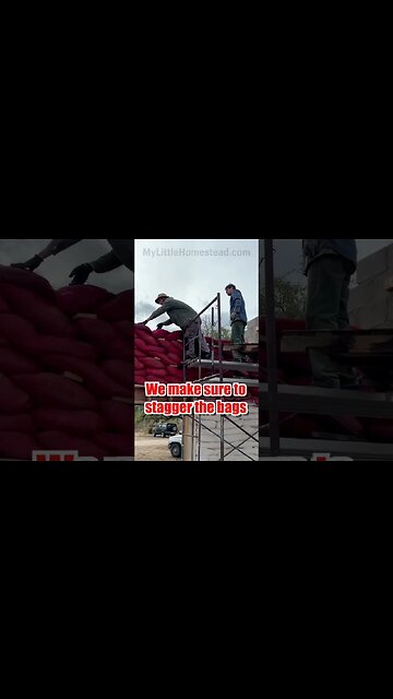 We Make WHAT Out of Dirt?🤔 #homesteading #build #building #construction #hyperadobe #earthbag #DIY