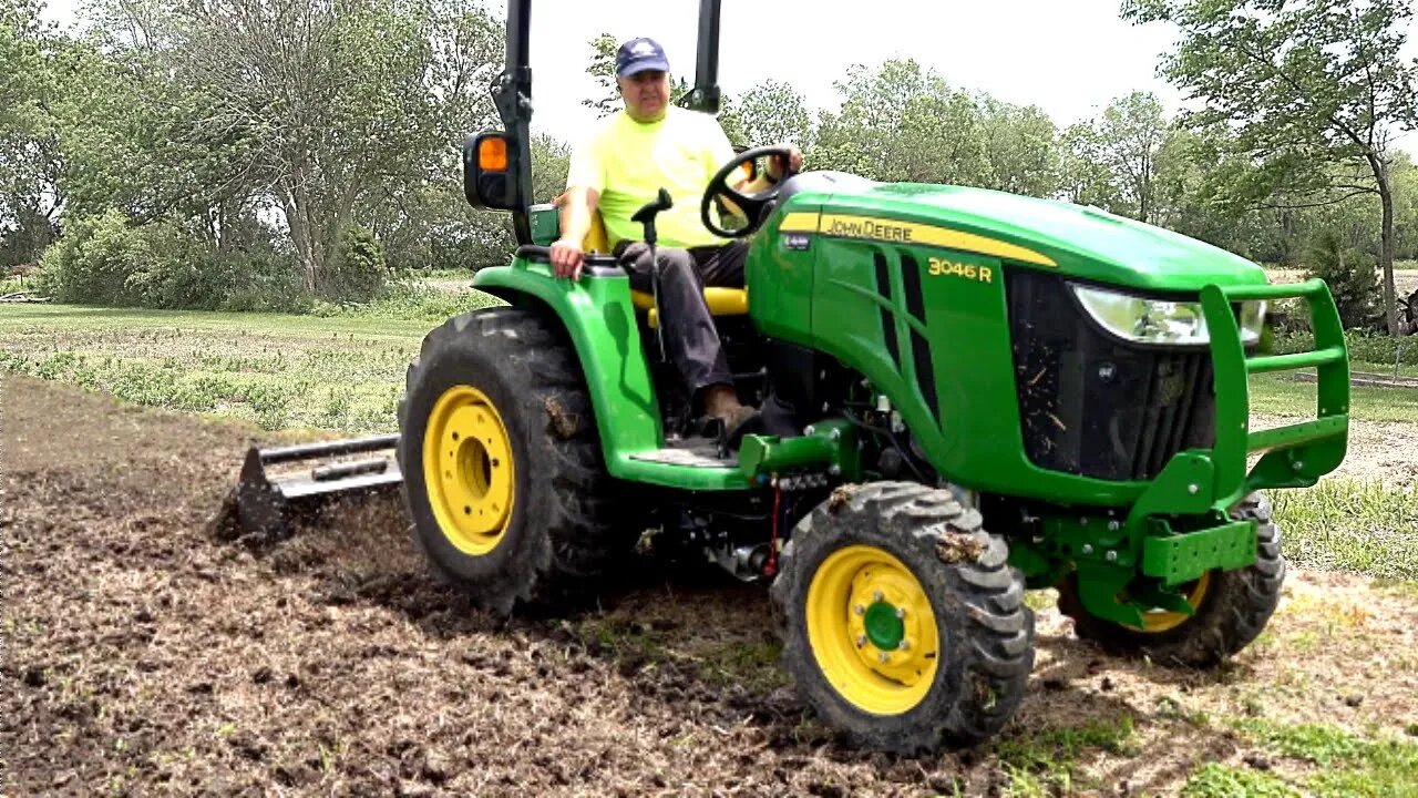 Is BIGGER BETTER? Why Would You Want A Larger Tiller? 6' Tiller & John Deere 3046R