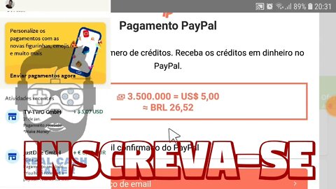 #ProvaDePagamentoMakeMoney #RealCashGamer #GanharDinheiro