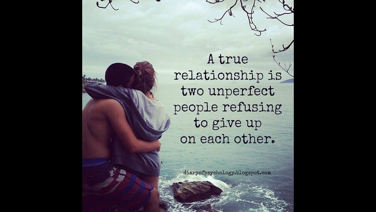 A true relationship is two unperfect people refusing to give up on each other