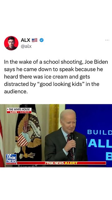 JOE BIDEN LOVES ICE CREAM AND LITTLE KIDS