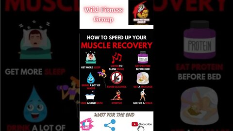 🔥How to speed up your muscle recovery🔥#shorts🔥#wildfitnessgroup🔥22 April 2022🔥