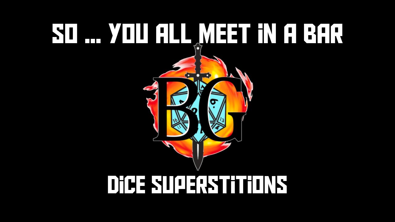 So ... You all meet in a bar