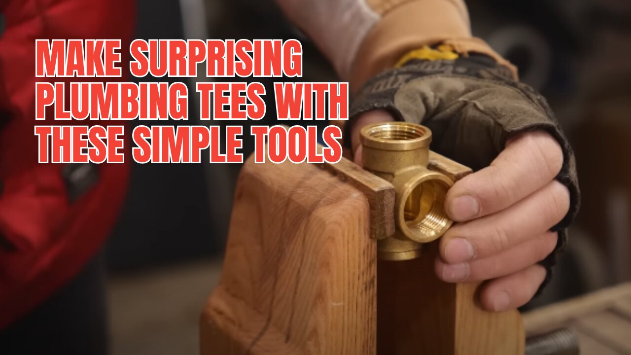 Make Surprising Plumbing Tees with These Simple Tools