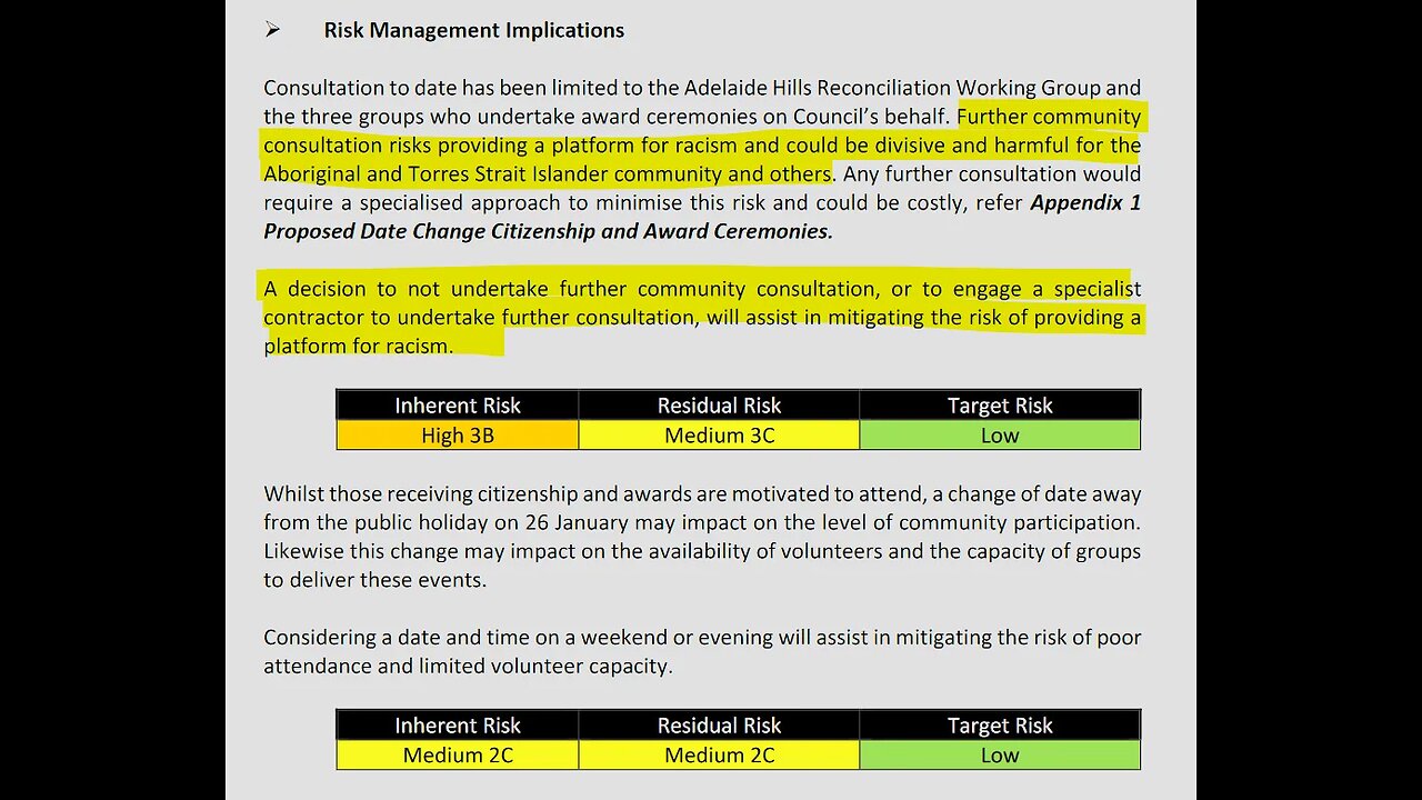 Adelaide Hills Council - Further Discussions on moving Australia Day Celebrations and Ceremonies