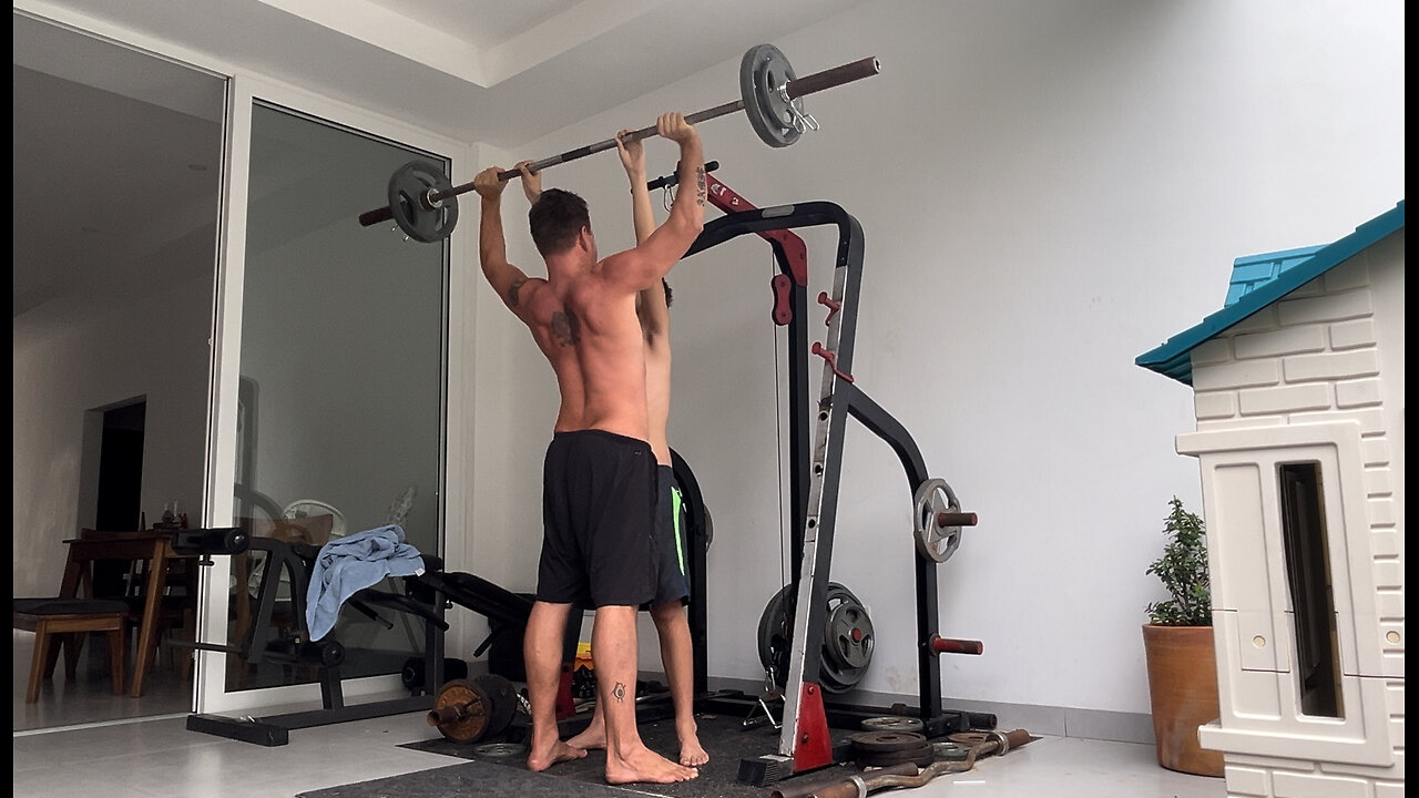 Father & Son Workout - Cut Day 50 - Shoulders with 1 Set to Failure