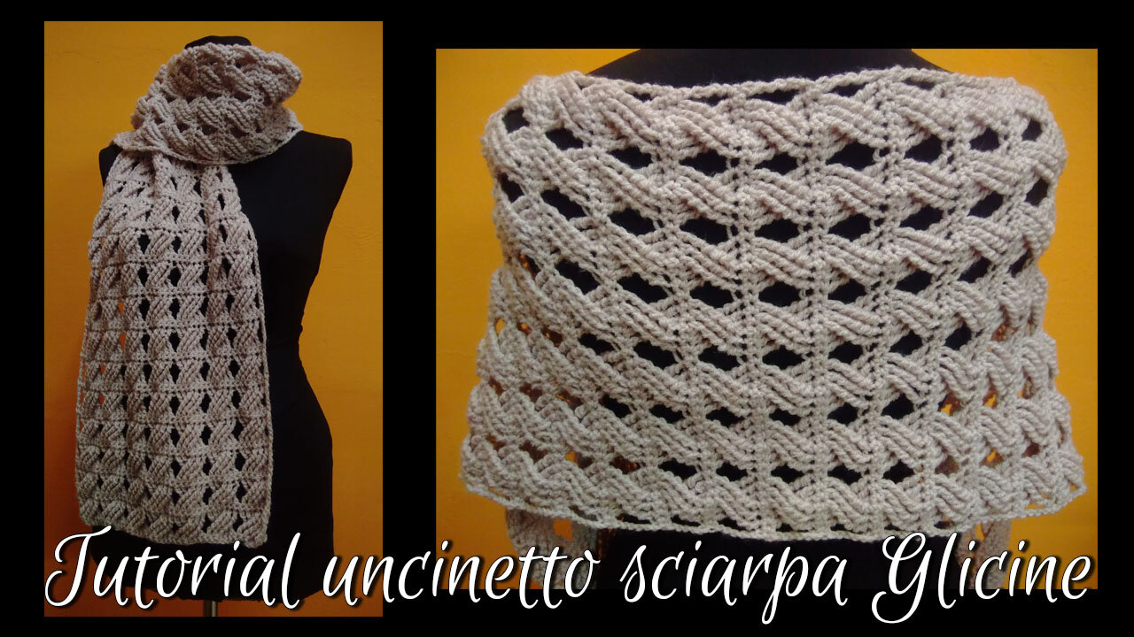 DIY Tutorial uncinetto sciarpa unisex