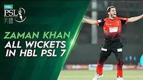 ZAMAN KHAN WICKETS IN HBLPSL