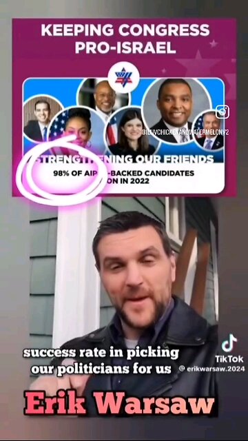 aipac bragging about running America on their website