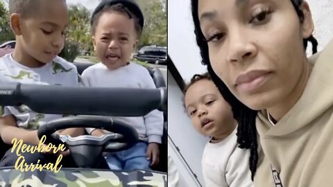 Eric Bellinger & La'Myia Good's Son Eazy Learns To Drive The Jeep! 🚛