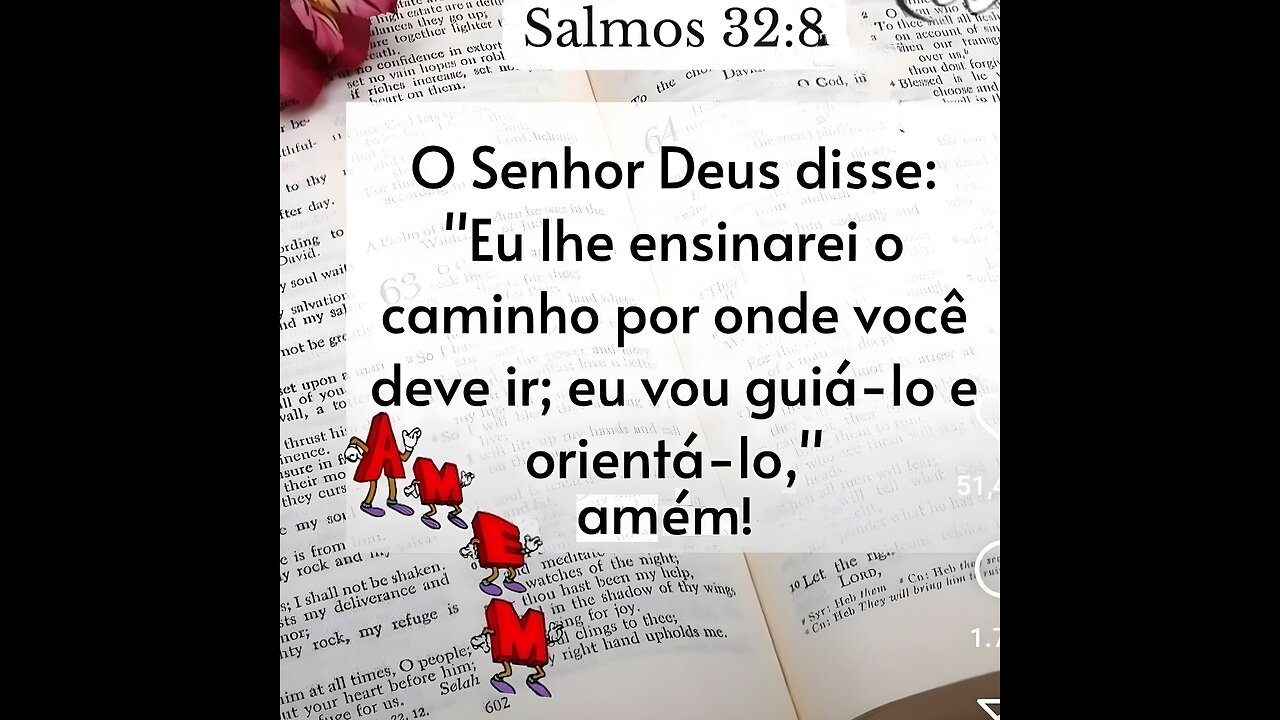 Salmos 32:8 O Senhor Deus disse