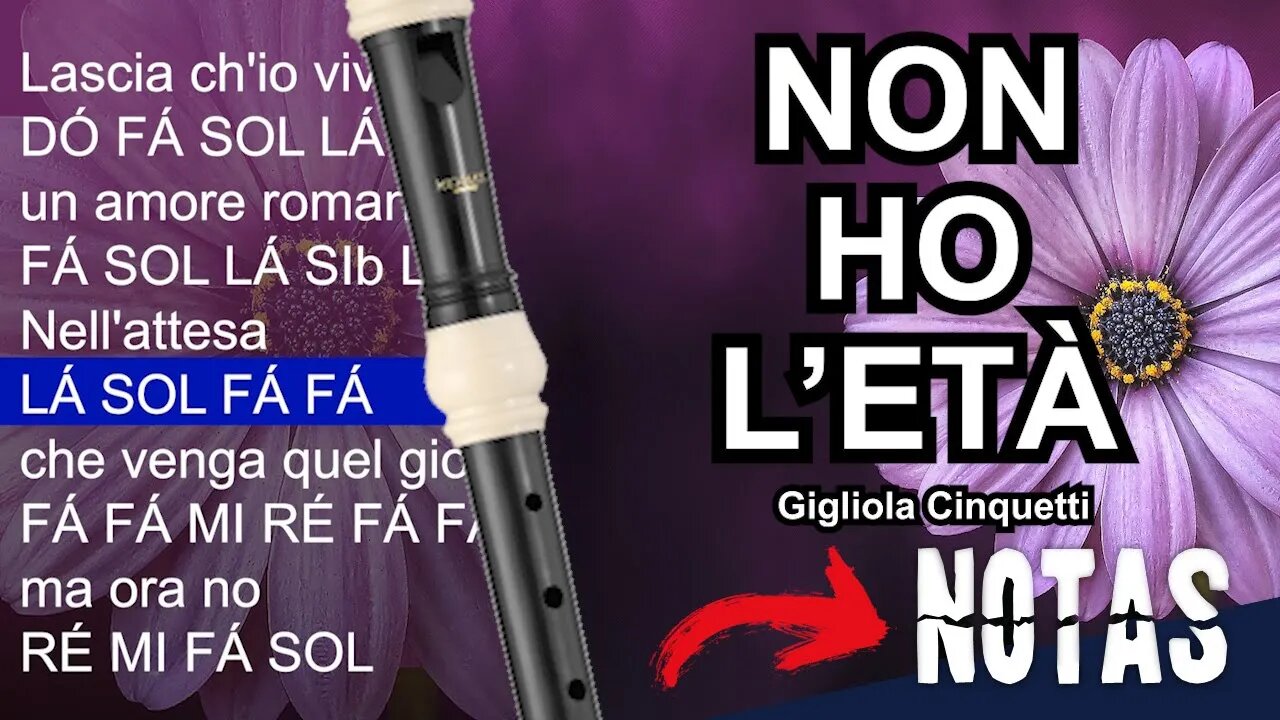 Non ho l'età - Gigliola Cinquetti - Cifra melódica