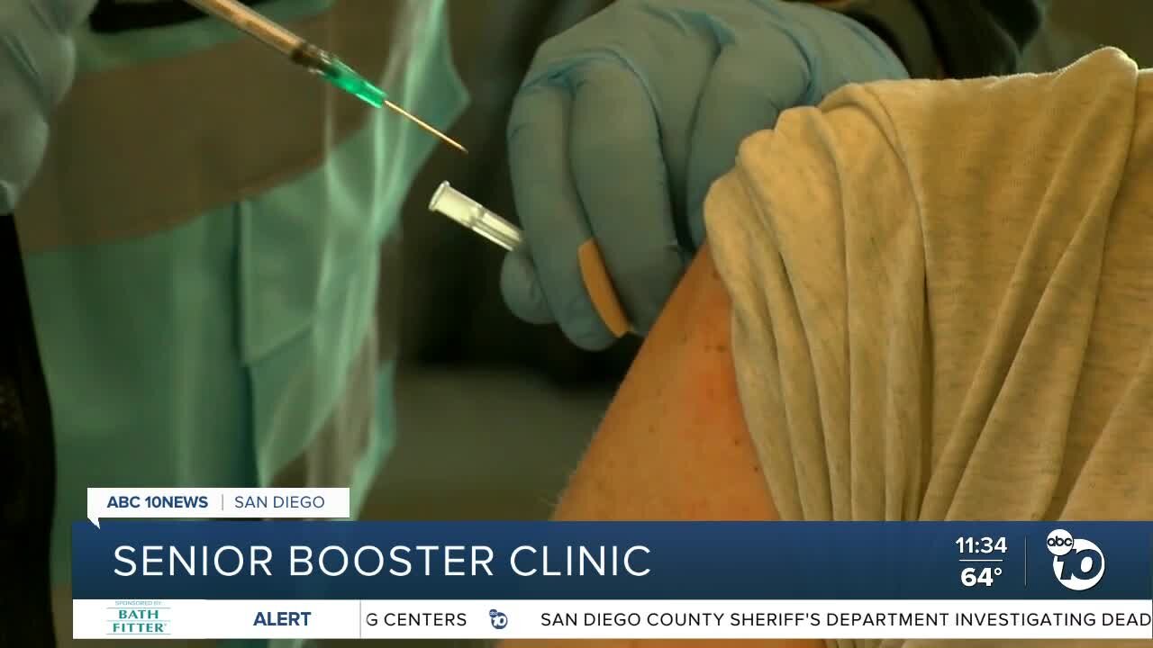 Clinic opens in downtown San Diego to give boosters to homeless seniors