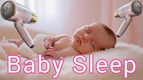 120min - baby hair dryer sound to fall asleep | Hair dryer for babies / hair dryer to sleep