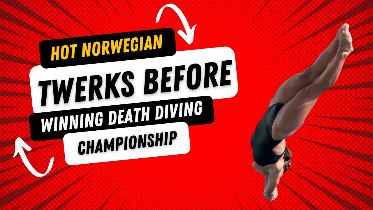 Hot Norwegian Diver Twerks Before & After Winning The Championship