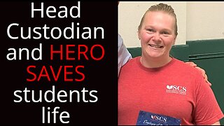 School Custodian a HERO after saving choking child