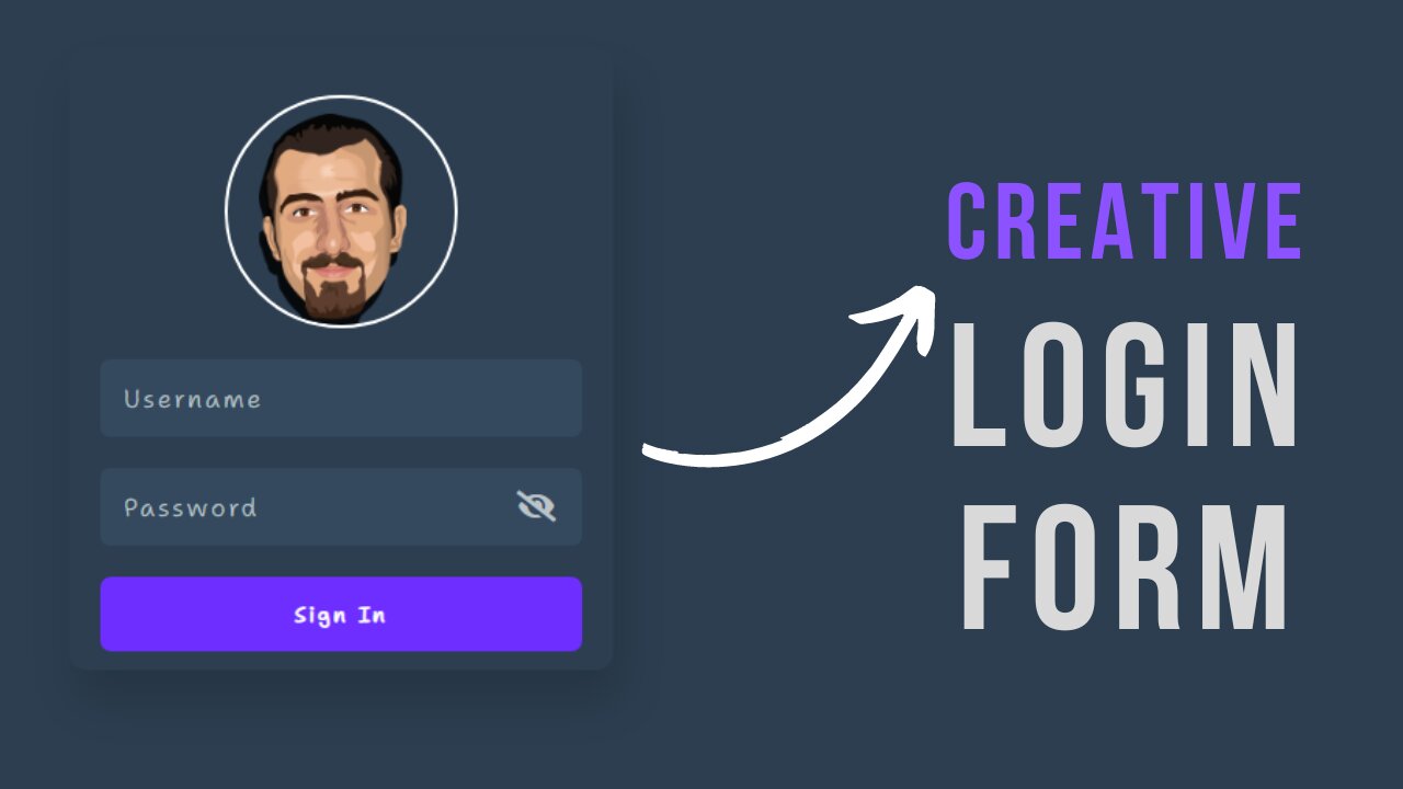 Creative Login Page with HTML CSS