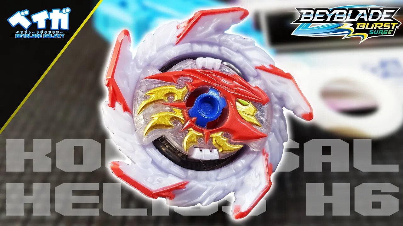 Abrindo e analisando KOLOSSAL HELIOS H6 - Beyblade Burst Surge