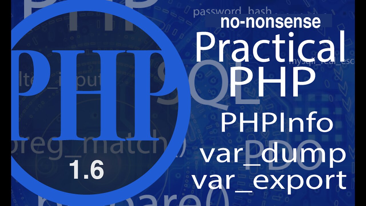 Video #6 PHP Dynamic Variables - HowTo