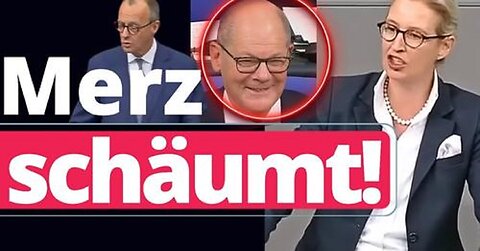 Eklat: AfD Weidel zerlegt Blackrock CDU Merz so heftig, dass Scholz lacht!