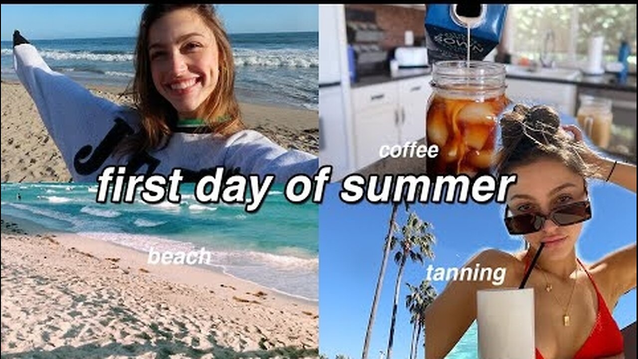 VLOG ★ my first day of summer break 🦋🌞🌊