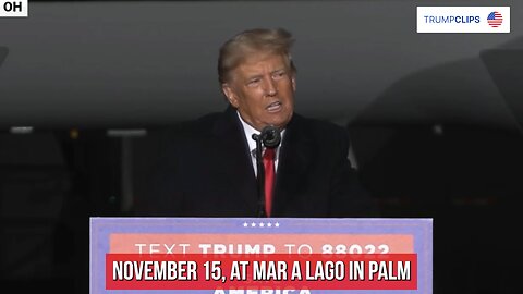 TRUMP announces a "VERY BIG ANNOUNCEMENT"