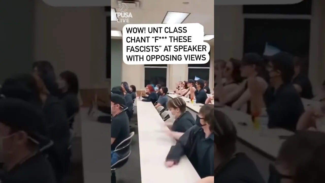 UNT STUDENTS CHANT "F*** THESE FASCISTS" AT SPEAKER WITH OPPOSING VIEWS