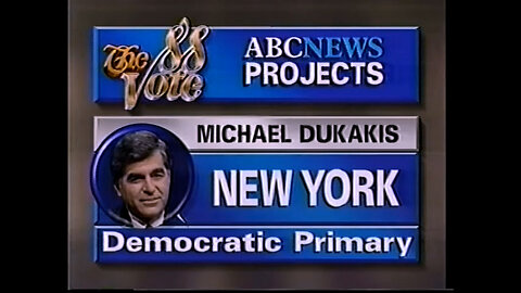 April 19, 1988 - Two Peter Jennings Cut-ins: Michael Dukakis Wins NY Primary