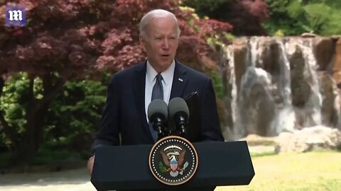 Media: "Do you have a message for Kim Jong-Un while you're here?" Biden: "Hello ... period"