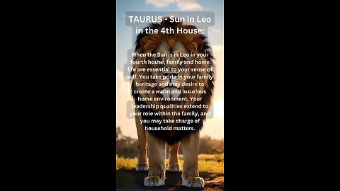 TAURUS ♉️ SUN IN LEO INFLUENCE (important notes) #astrology #suninleo #influence #tarotary #taurus