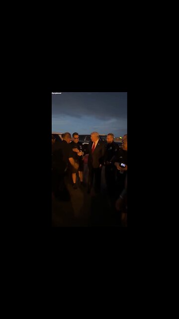 President Donald J. Trump greets our great police officers in Denver.