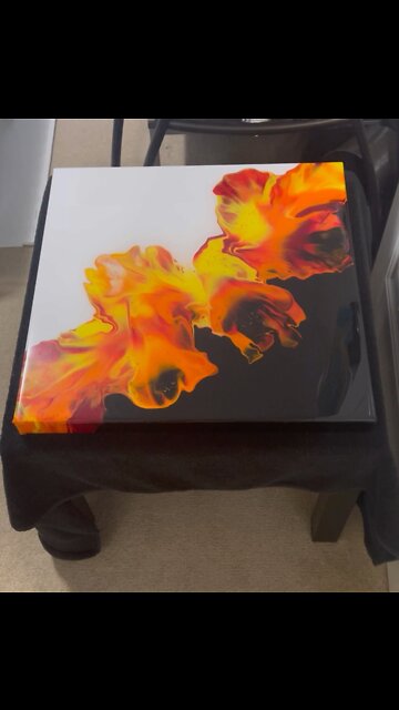 Gorgeous 20x20 Dutch Pour #forsale #shorts #abstractart #yyc #yycart #shoplocal #supportlocal