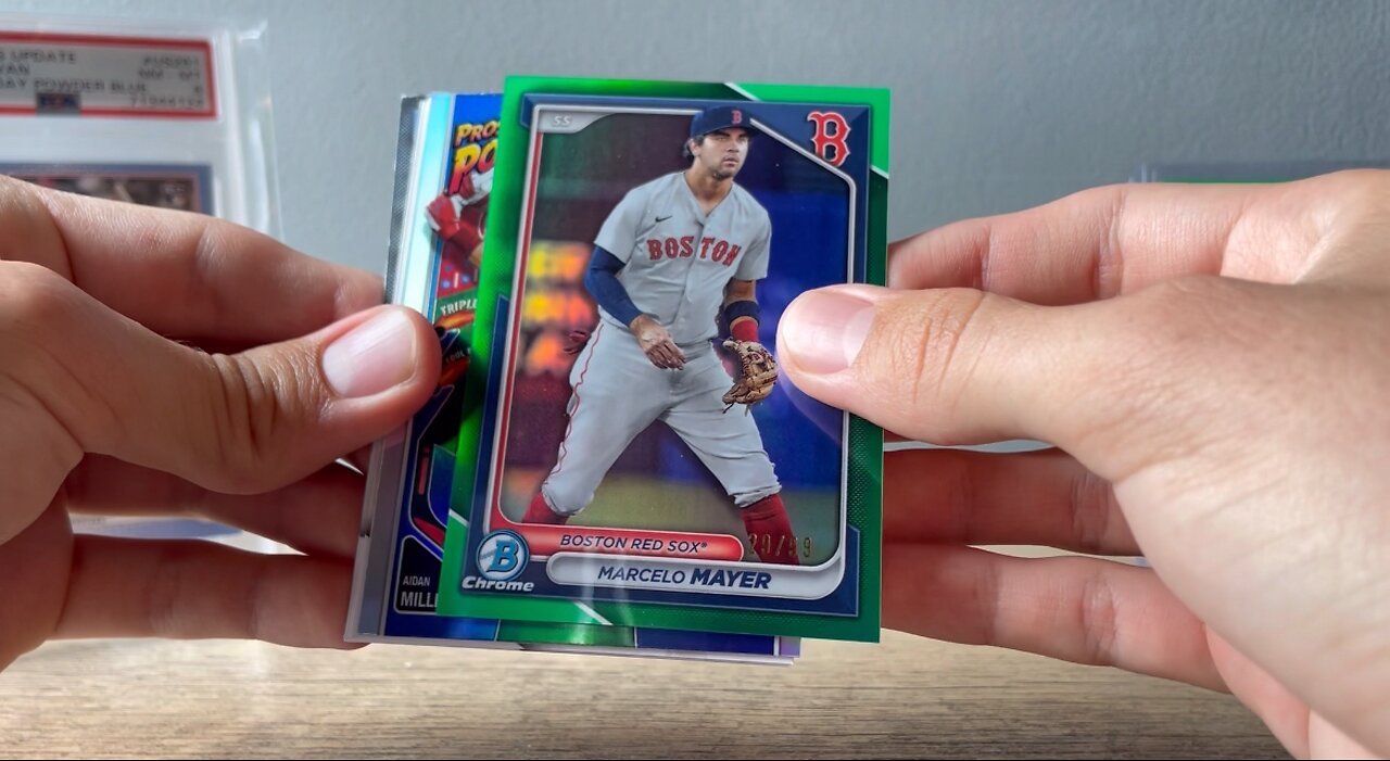 We Pulled A Nice Numbered Prospect Card Out Of 2024 Bowman