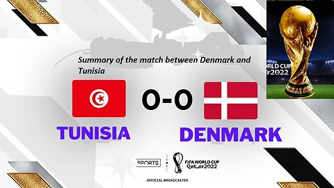 Summary of the match between Denmark and Tunisia