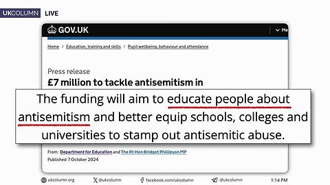 £7M For Antisemitism in Education: Holocaust—The Only Historical Event That Must Be Taught by Law