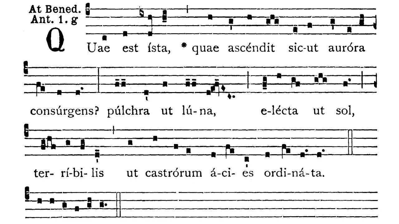 Another Quae est ista + Magnificat for the Catena Legionis Mariae - from Lauds of the Assumption