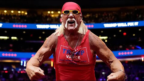 Hulk Hogan appears at Trump Rally at Madison Square Garden.