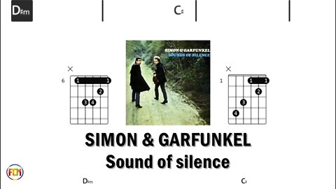 SIMON & GARFUNKEL Sound of silence - (Chords & Lyrics like a Karaoke) HD