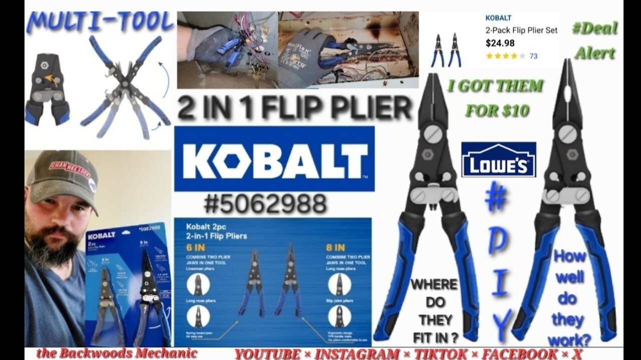 Kobalt Tools 2 in 1 FLIP PLIER Review