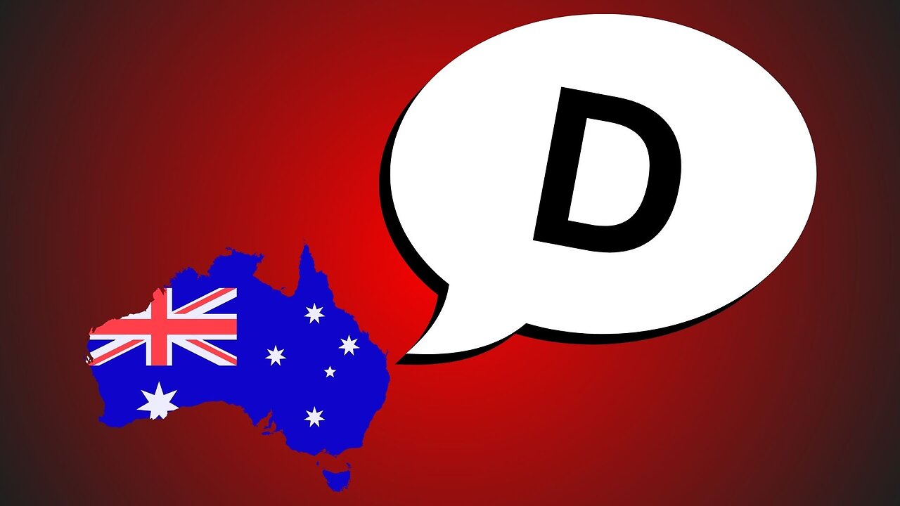 How Australians pronounce the letter 'D'. English Alphabet.