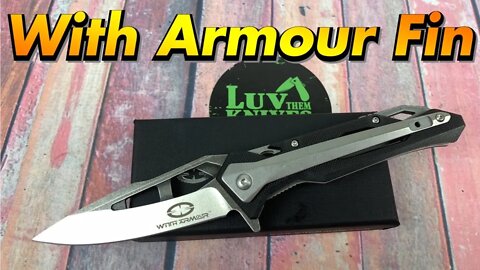 Witharmour Fin linerlock flipper/ includes disassembly/ interesting design