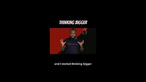 Thinking Bigger #dayodman #motivation #eeyayyahh #motivationalspeaker #positivity