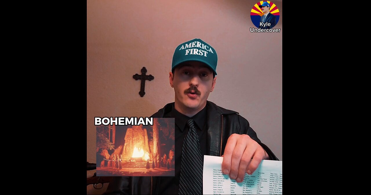 Kyle undercover has a list of attendees from the Bohemian Grove
