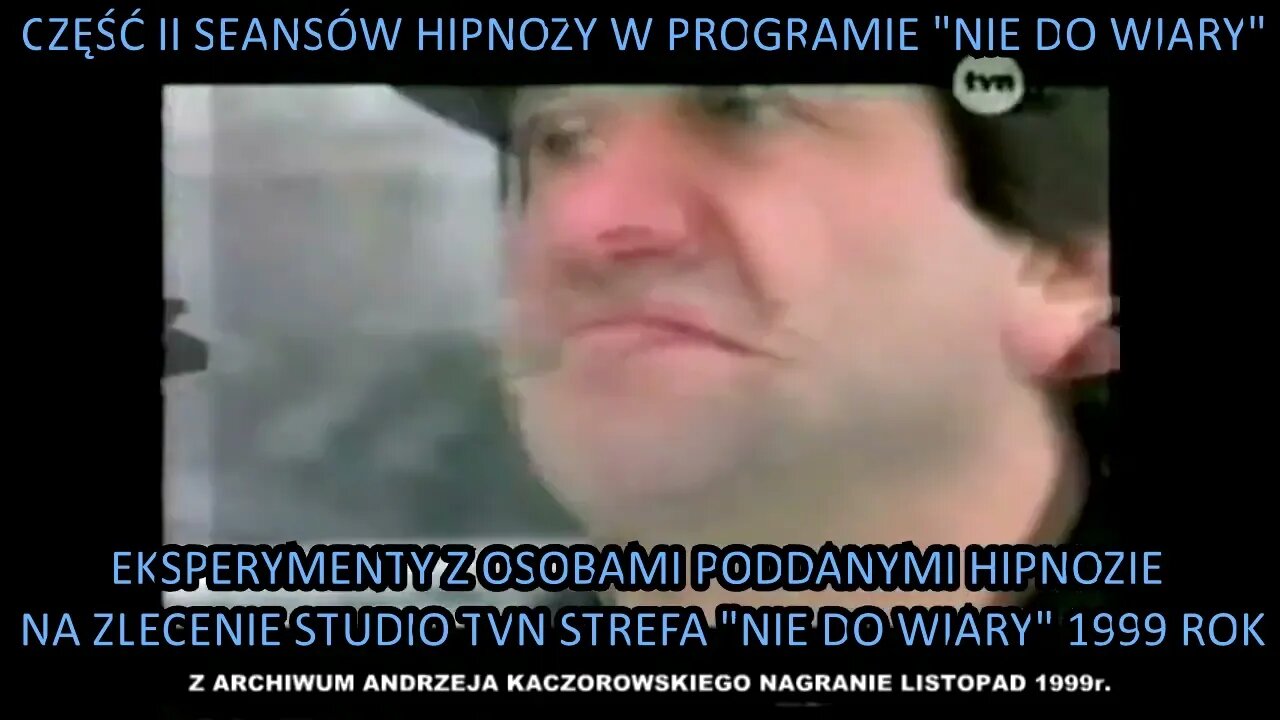 "NIE DO WIARY"PROGRAM UWOLNIENIA NAŁOGÓW,MEDIALNA HIPNOZA TELEWIZYJNA,PSYCHOMANIPULACJA, "część II"