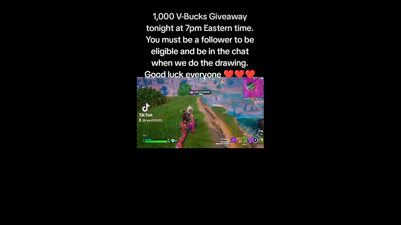 1,000 V-Bucks giveaway