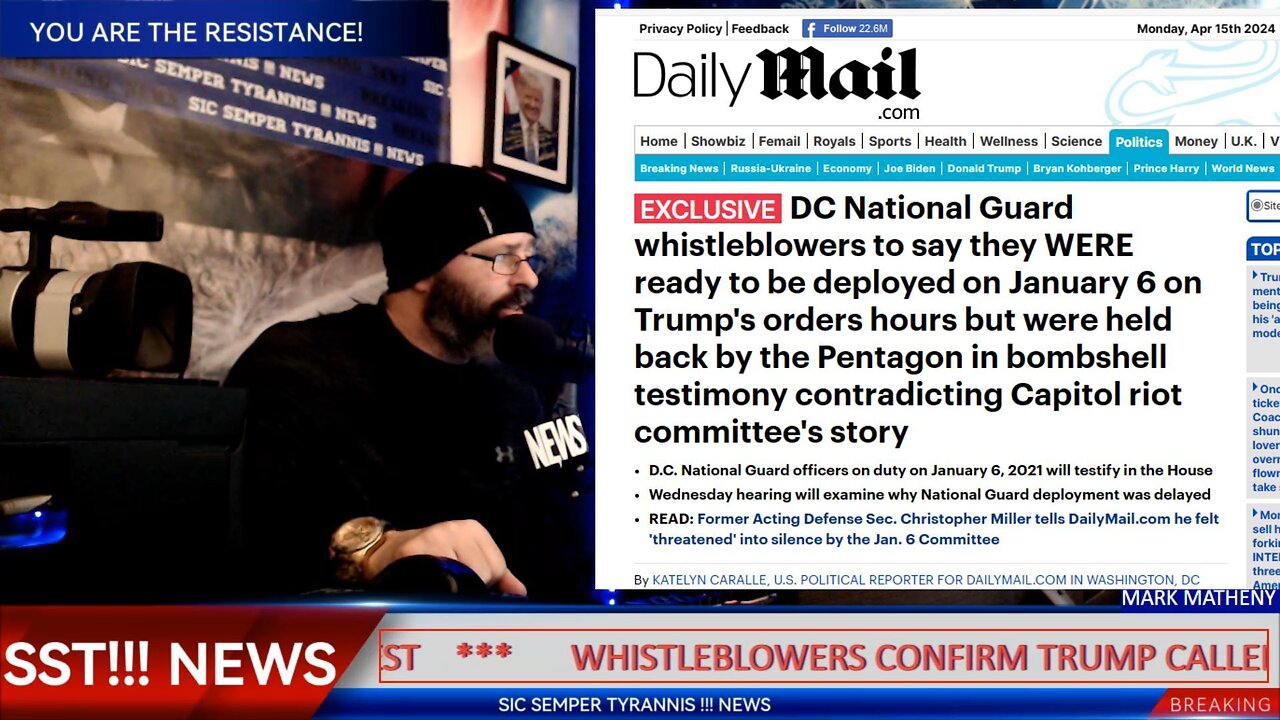 DC NATIONAL GUARD WHISTLE BLOWERS DESTROY GLOBALIST J6 NARRATIVE