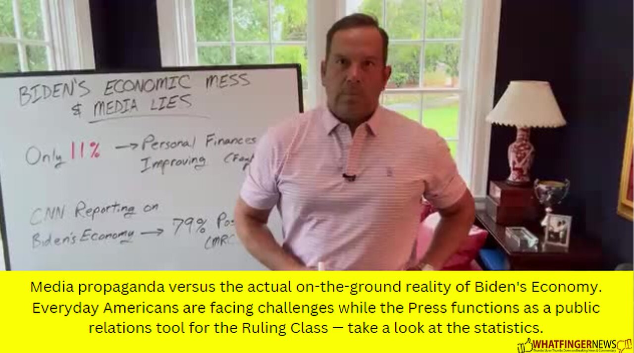 Media propaganda versus the actual on-the-ground reality of Biden's Economy.